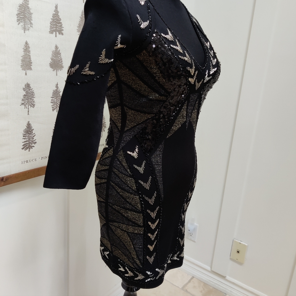 Beaded Bodycon Dress Marciano - Small - Picture 6 of 12